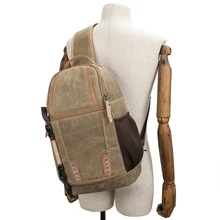 

Professional water proof waxed canvas lightweight dslr camera backpack