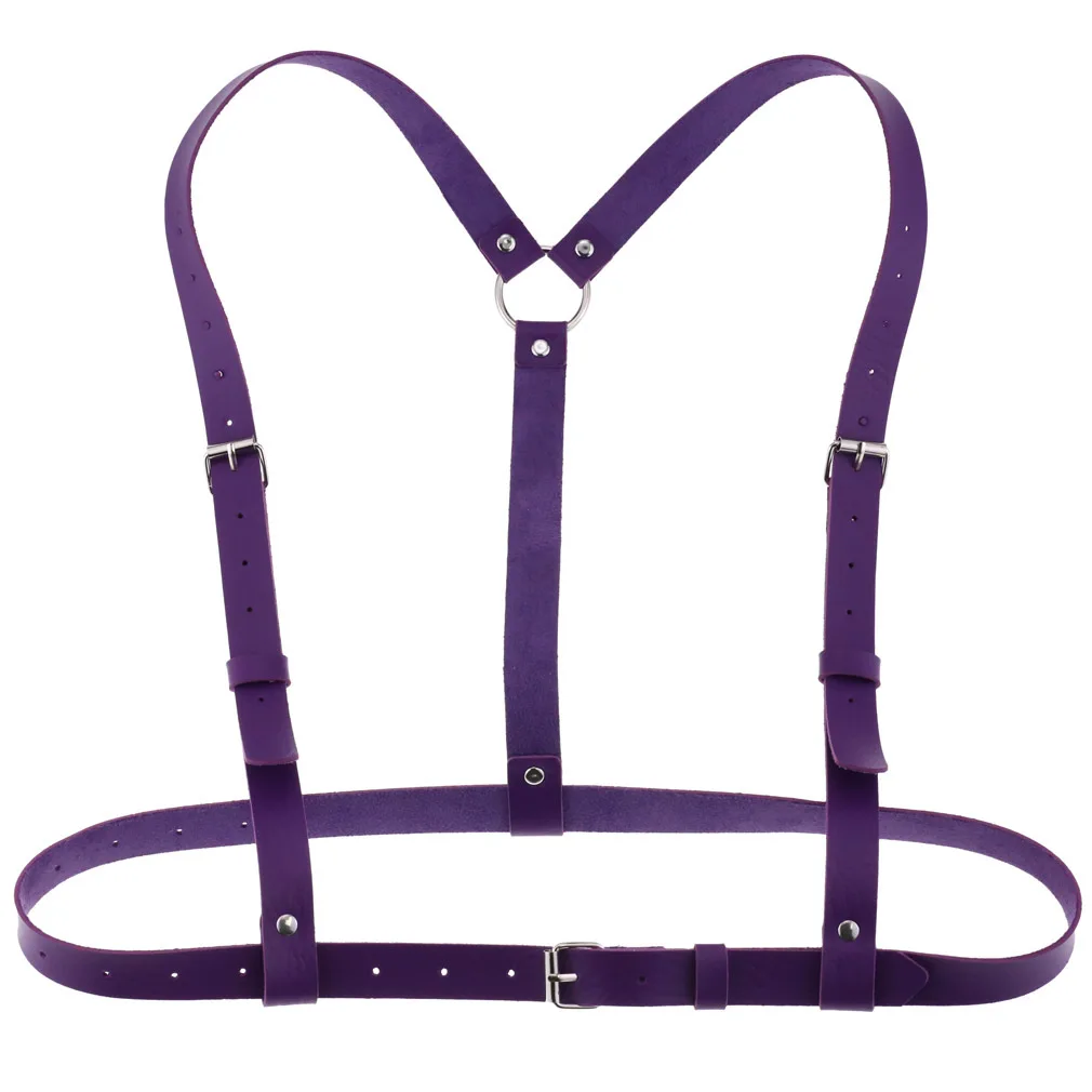 Harnais Porte-jarretelles En Simili Cuir Noir - Lingerie Fine Féminine, Neuf (Fetish Fantasy)