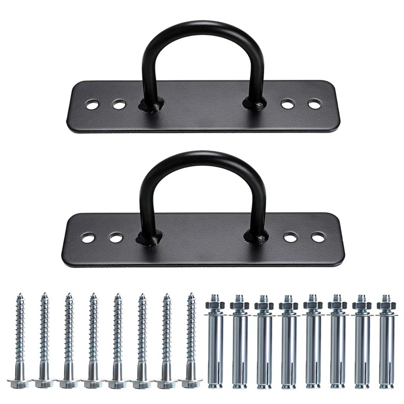 

Ceiling Anchor Wall Mount Bracket for Elastic Shoulder Strap Gymnastic Ring Swing Hammock Resistance Band Rope