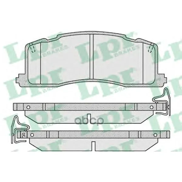 Колодки Тормозные Toyota Previa 2.4 90-00 С Абс Задние Lpr 05p1013 Lpr арт. 05P1013