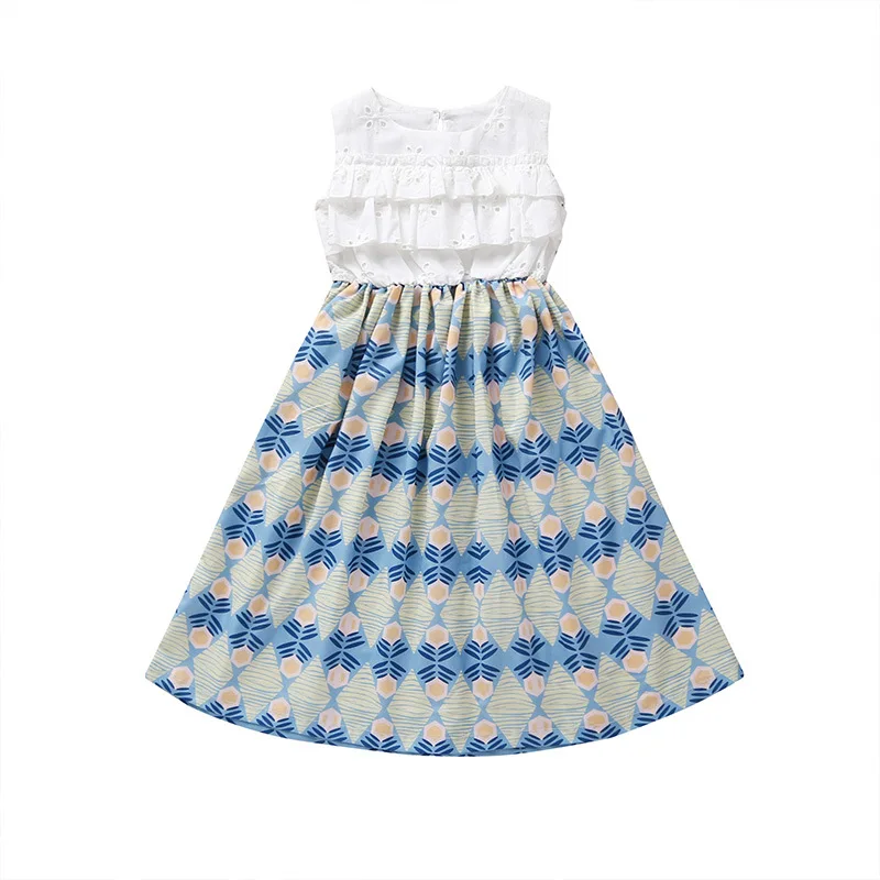 

Summer Europe and America Style Children's Wear Princess Strapless Sleeveless Dress Toddler Girl Dresses Kids Dresses for Girls
