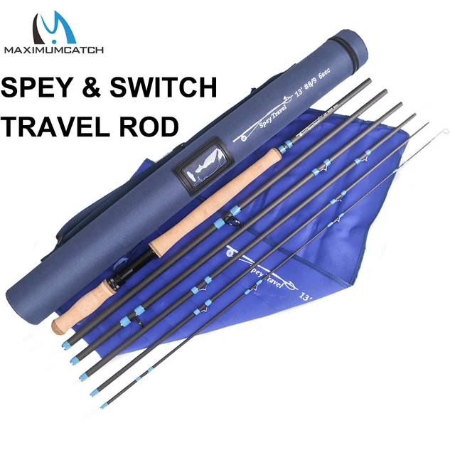 Maximumcatch 10/11/12/13/14ft 5-10wt Switch Spey 5-6pc Travel Fly Fishing  Rod