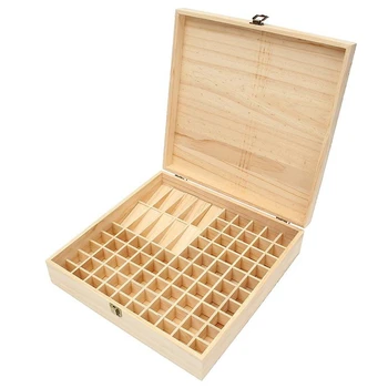 

85 Grid Solid Wood Essential Oil Bottle Storage Box Natural Environmental Protection Essential Oil Display Case