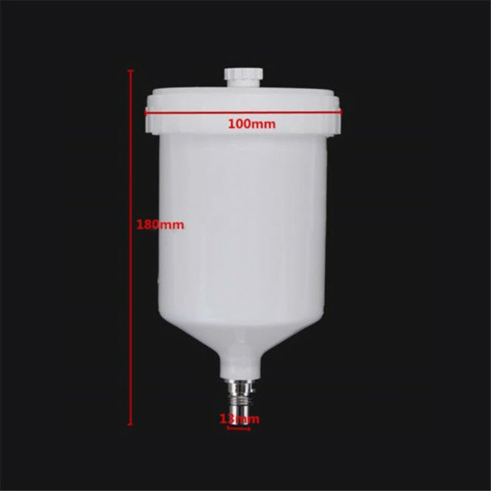 

108*100mm 600mL Plastic Spray Tool Cup Pot White QCC Connector For SATAjet Replacement for car parts