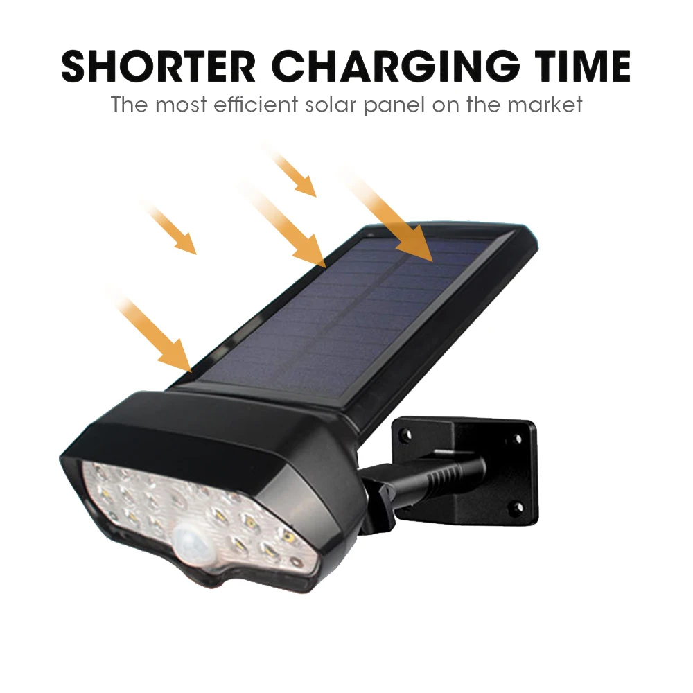 

16 LED Low Light Solar Wall Hanging Lamp Outdoor Motion Sensor Safety Courtyard Road Landscape Garden Fence Light