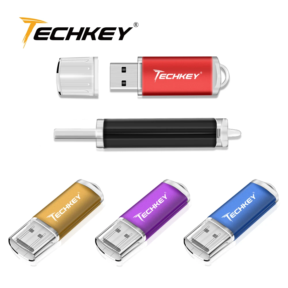 Techkey usb falsh drive 16 ГБ 32 ГБ 8 ГБ 4 ГБ флешка usb2.0 memory stick реальная емкость usb pen drive флешка usb cle