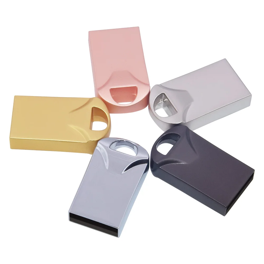 Мини-флеш-накопитель, Usb флеш-накопитель, металлическая карта памяти, usb 2,0, флешка, 128 Мб, 64 ГБ, 32 ГБ, 16 ГБ, 8 ГБ, 4 ГБ для подарка на свадьбу, логотип на заказ