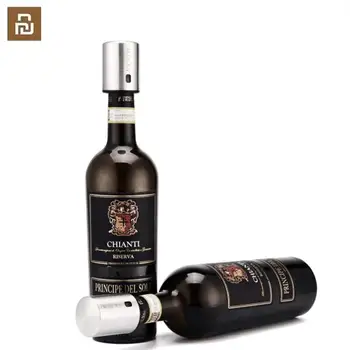 

Youpin Circle Joy Smart Wine Stopper Stainless Steel Vacuum Memory Wine Stopper Electric Stopper Wine Corks chain brand