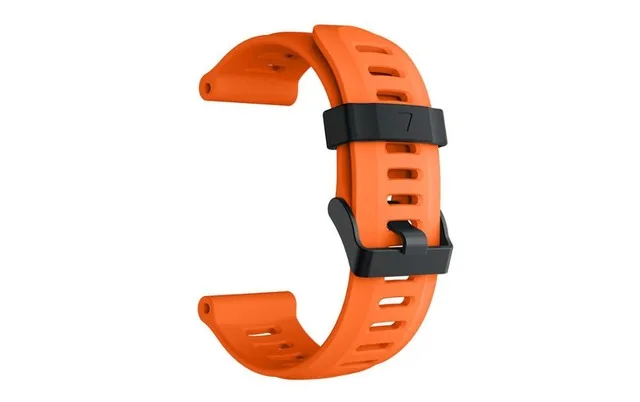 Красочные 26 мм ширина открытый спортивный силиконовый ремешок для часов Замена браслета часы для Garmin Fenix 3 HR часы - Цвет: Оранжевый