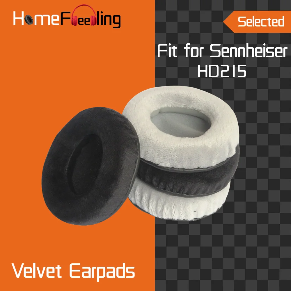 Homefeeling Earpads for Sennheiser HD215 Headphones Earpad Cushions Covers Velvet Ear Pad Replacement