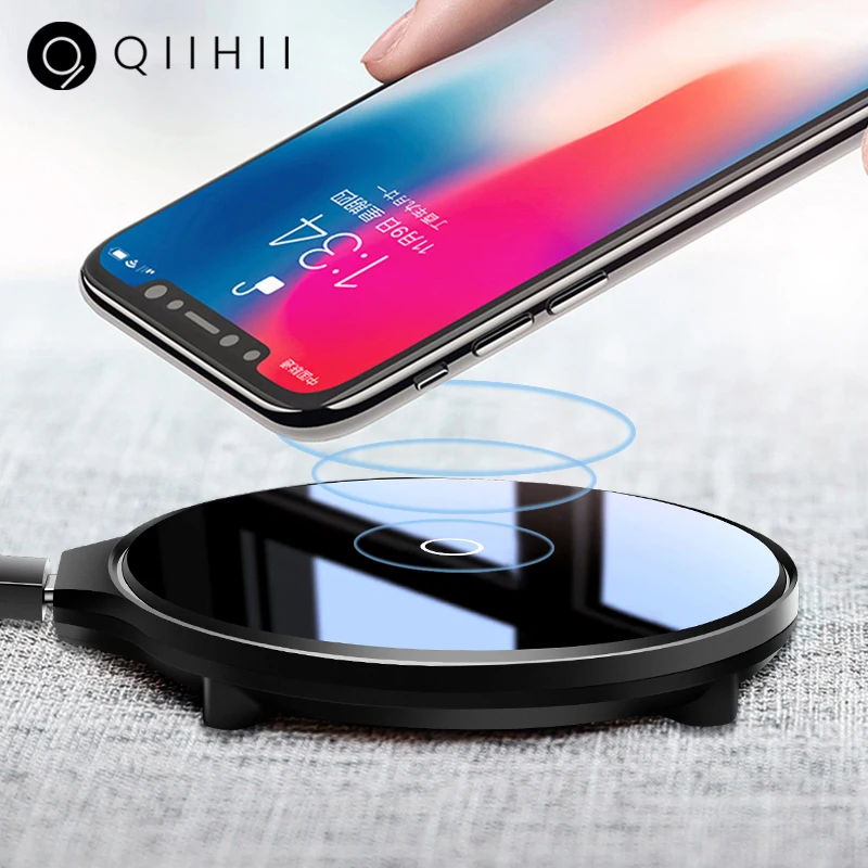 QIIHII 5W беспроводное быстрое зарядное устройство для samsung S10 Qi Беспроводное iphone 8 Plus