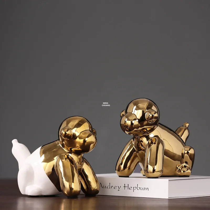 6 "Jeff Koons воздушный шар собака моделирование животное мода украшения милый творческий Искусство ремесло керамическая фигурка игрушка