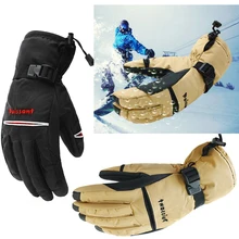 SJ-MAURIE ветрозащитные перчатки, теплые сенсорные перчатки, дышащие зимние мужские и женские перчатки для катания на лыжах
