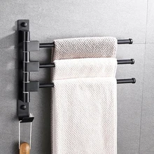 Nail Free 30 CM Towel Rack Multi Towel Hanging Arms with Bath Towel Hooks Furniture Rack Bath Towel Bars Products