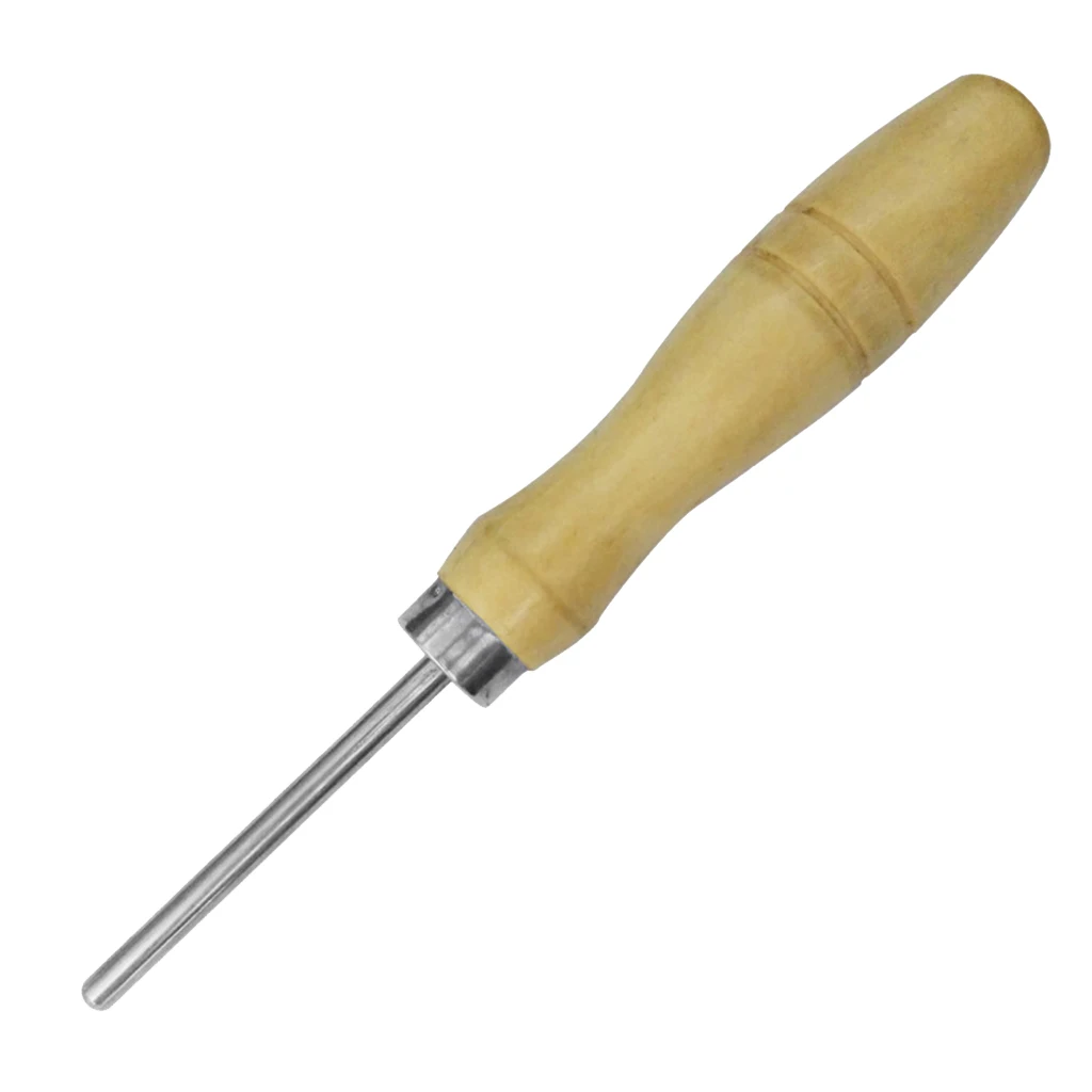 Heavy Duty Racket Awl Stringing Tools Wooden Handle