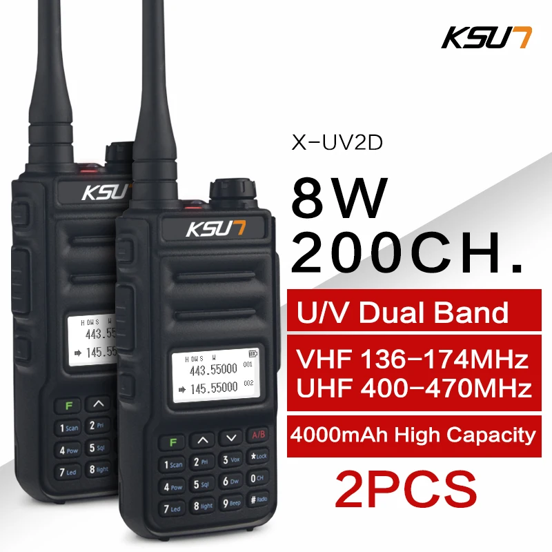 KSUN  Walkie Talkie Dual Band Handheld Two Way Ham