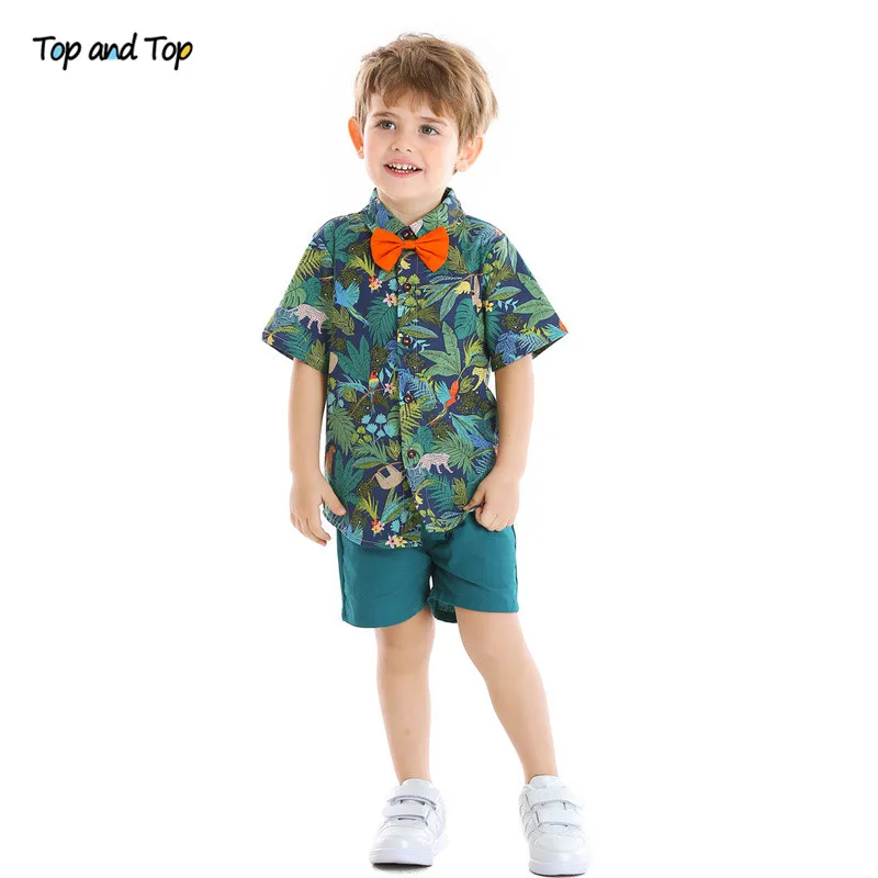 Toddler Baby Kids Boys Summer Cartoon Dog Tops+Short Pants Casual Clothes  Set US Kleidung & Accessoires Mode für Babys LA1685649