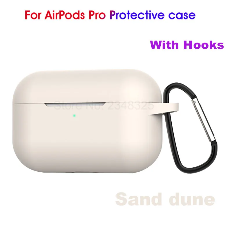 09 Чехол для Airpods Pro силиконовый беспроводной чехол для наушников Air pods Pro Чехол для гарнитуры Bluetooth для Apple AirPods Pro 3 с крючками - Цвет: 09