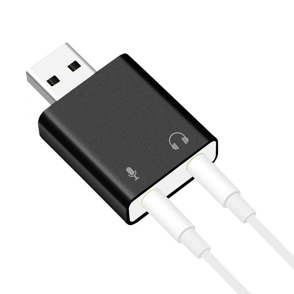 YA1383 Внешний USB 7,1 адаптер звуковой карты USB аудио карта 3D стерео джек 3,5 мм ухо микрофона карта для интернет-ощущений прямая трансляция - Цвет: YA1383