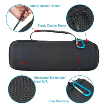 

Black Storage Carry Case EVA Bag Case Cover for JBL Charger 4 Bluetooth Speaker