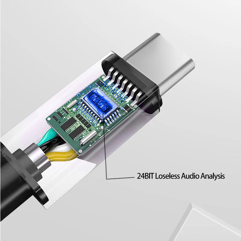Цифровой аудио адаптер 24 бит HD с USB Type C на 3 5 мм разъем для наушников конвертер Samsung