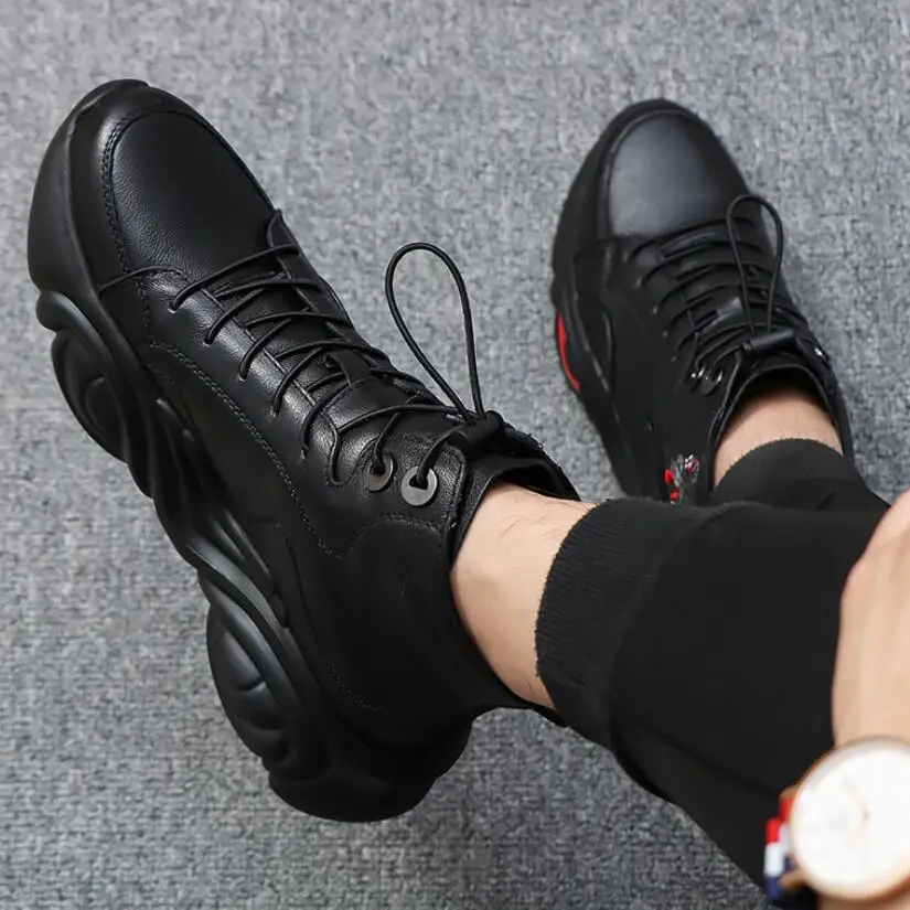 Мужская обувь из натуральной кожи CS802 осенняя повседневная спортивная на