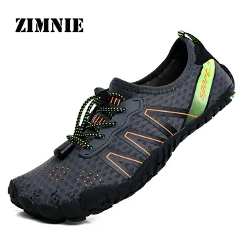 

ZIMNIE Water Shoes Men Breathable Mesh Aqua Shoes Upstream Shoes Woman Beach Sandals Diving Swimming Socks Tenis Masculino