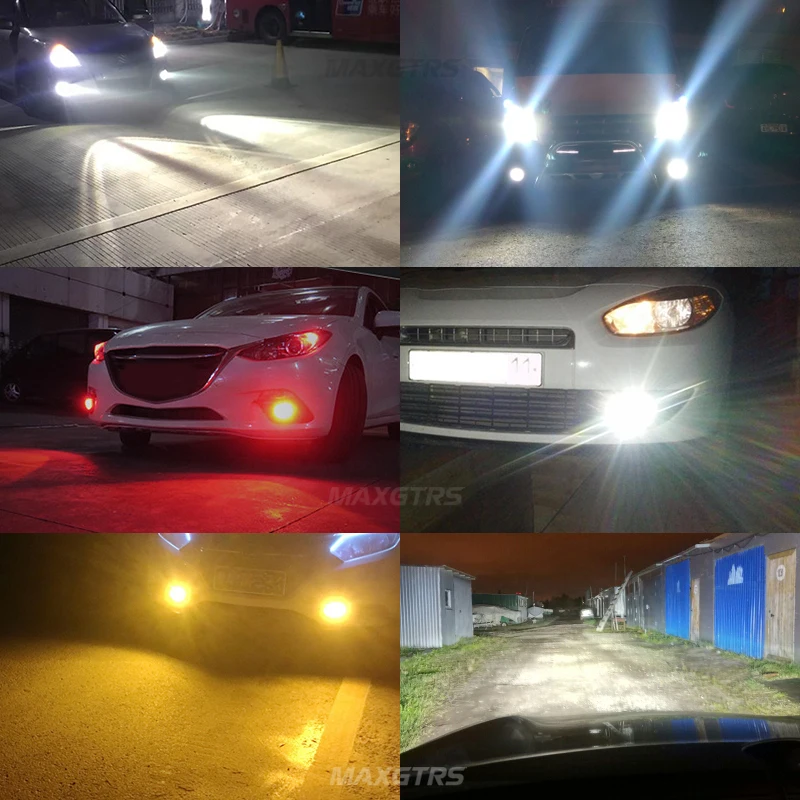 2x H8 H11 Led HB4 9006 HB3 9005 H16 туман светильник s лампы 1500LM 6000K белый/красный автомобиль, вождения, бега, лампа автоматические светодиоды светильник 12V 24V