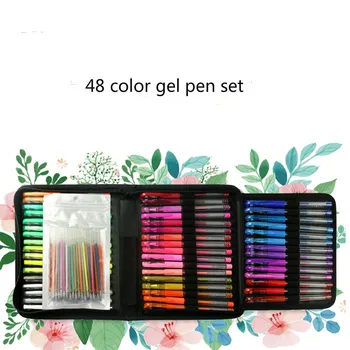 

48 color color gel pen portable set / simple drawing graffiti gel pen / stationary /school supplies / student supplies
