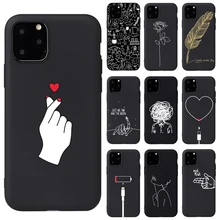 Мягкий силиконовый чехол для iPhone 11Pro 6 6s X 7 8 Plus 5S SE XS Max XR чехол для телефона