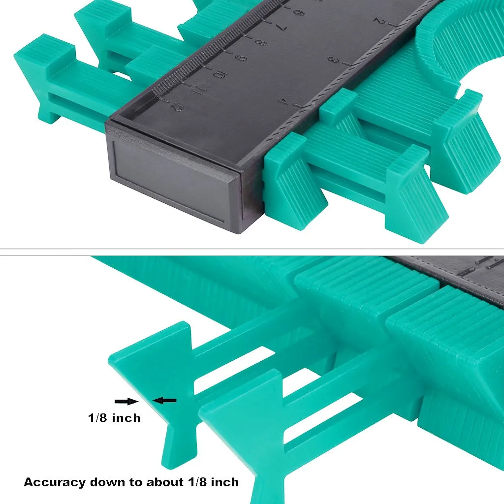 Контурный манометр, 2 шт., контурный манометр, дублирование 5 и 10 дюймов, инструмент для копирования профилей, форма для измерения углов и контуров G912