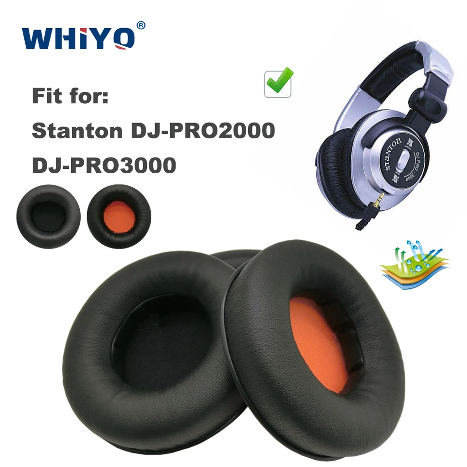 Stanton DJ Pro 2000 » Buy Online TaiZiChangQin プロテインレザーイヤーパッド クッションイヤーパッド 交換用 Stanton DJ Pro 2000ヘッ