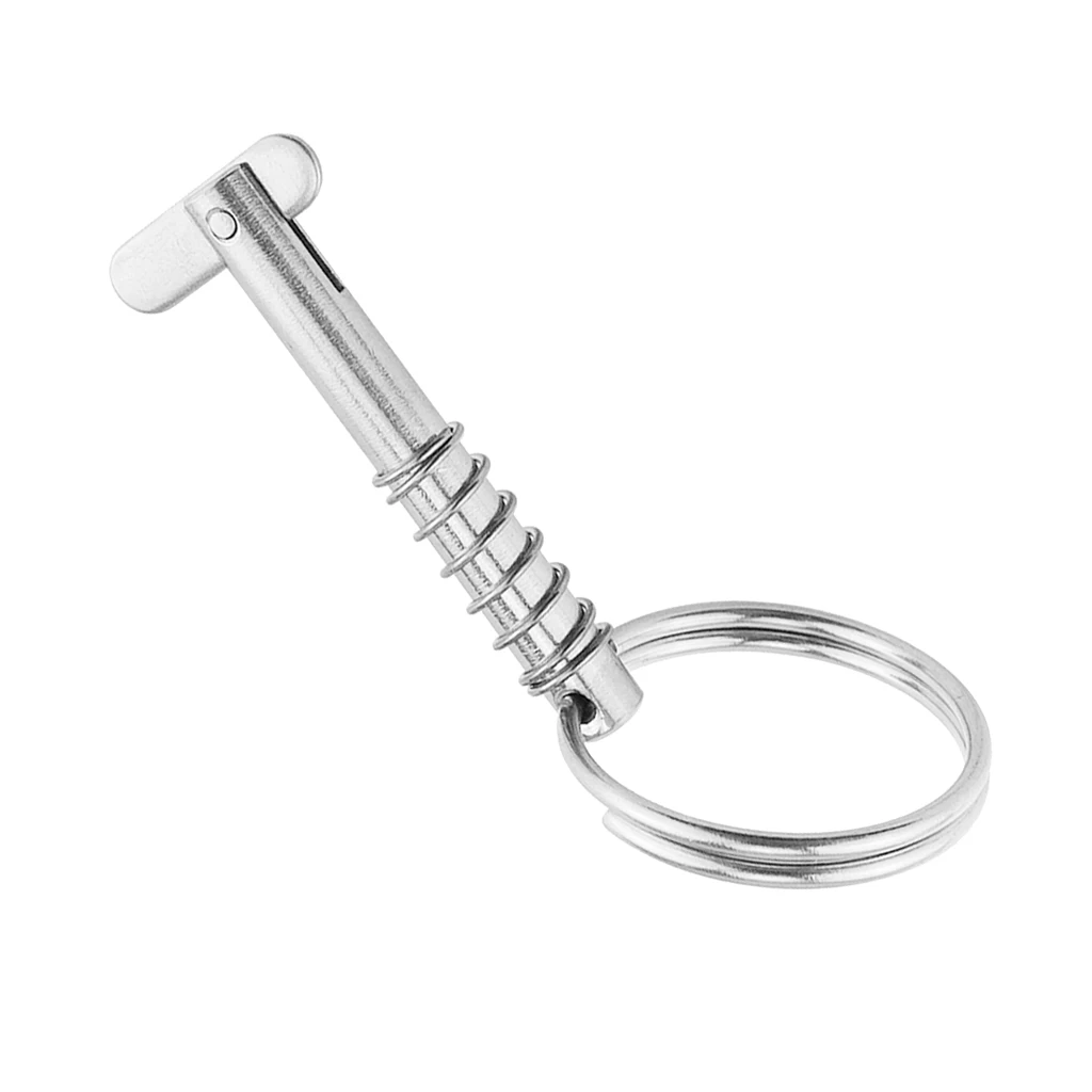 Marine Stainless Steel Quick Release Pin Fit For Boat Top Deck Hinge - Boats Hinge Pin Boat Accessories, 6.3x51mm
