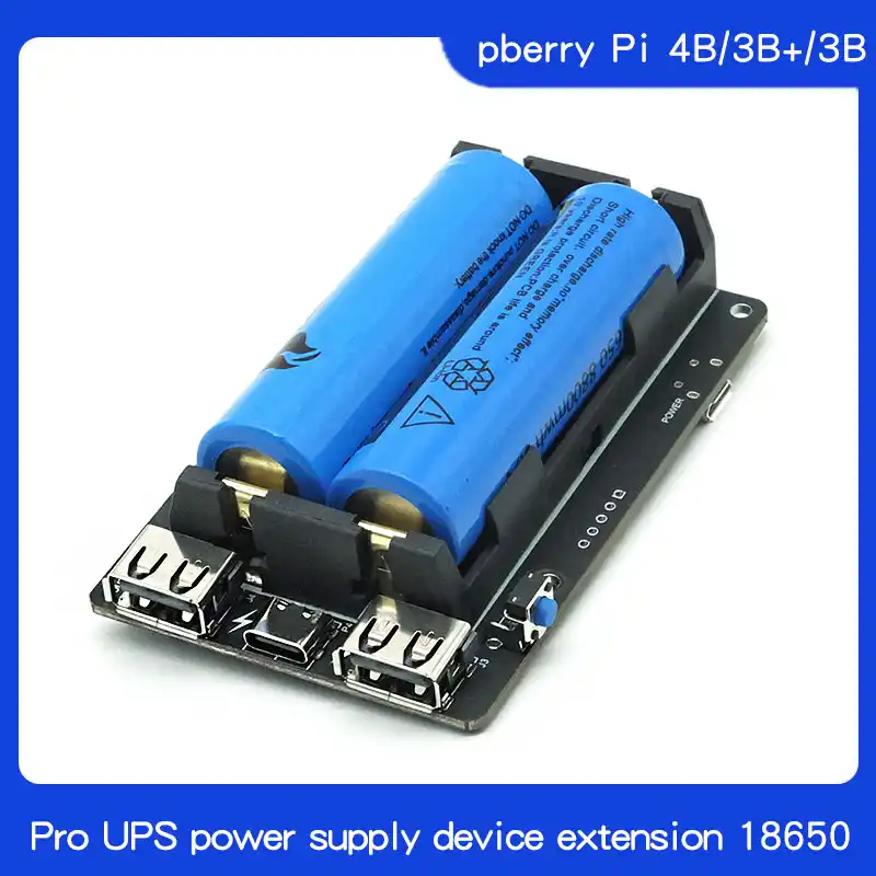 52Pi Original 18650 UPS With RTC & Coulometer Pro Power Supply Device