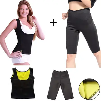 

RÉSERVOIR + PANTALON SNELLANT FEMME SHAPERS CHAUD FORMATION MINCEUR GYMNASE