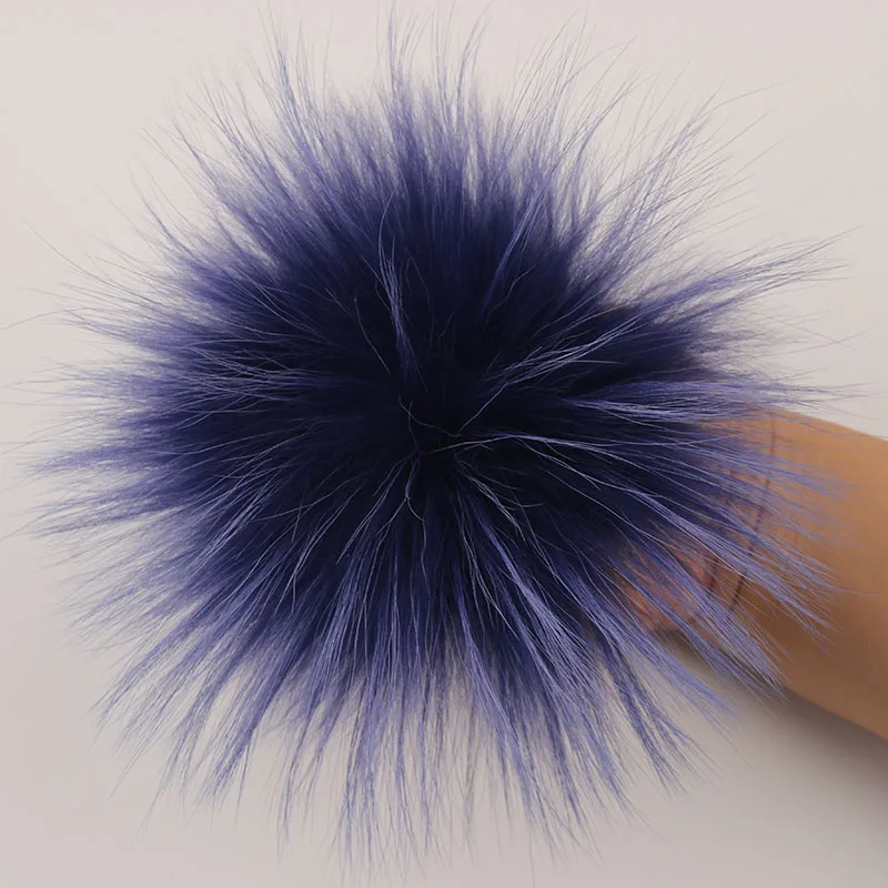 bright purple 15cm 5 шт. 15 см помпоны из натурального меха енота 13 см помпоны из меха лисы помпоны из натурального меха шляпа и Сумка Обувь шарфы аксессуары - Цвет: bright purple 15cm
