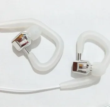 

ZZXKEIT 4Pcs White Black Silicone Earhooks Earphone Clips Hook Loops Replacement Ear Hanger Agrafe Earpod Hang On Ear