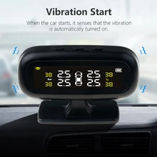 Система контроля давления в шинах в реальном времени TPMS 0-4,3 бар CR1632 4 внешних датчика цифровой измеритель давления в шинах