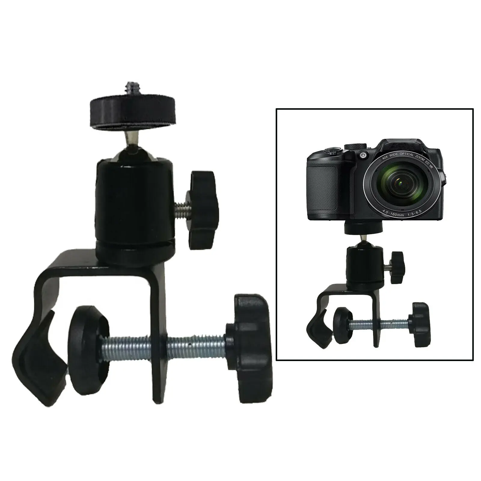 In Car Camera Mount for GoPro Visor Dash Window Mount works with any Camera 