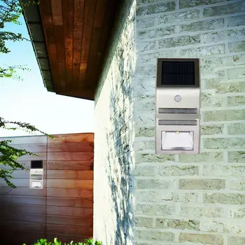 

Solar Eco-Friendly Durable LED Solar Powered Lights Street Lamp Wall Light Walkway Lights Outdoor Security Landscape Garden