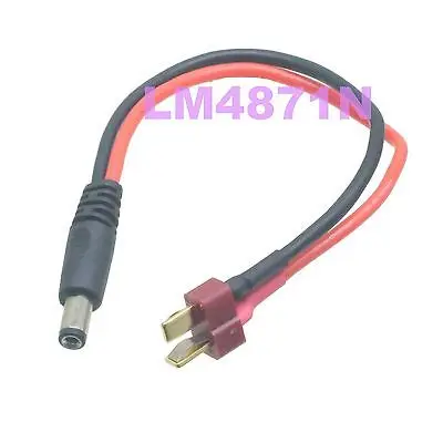 

DHL/EMS 50 pcs Dean (T-connector) Male to 2.1mmx5.5mm male DC Power barrel plug cable -d2