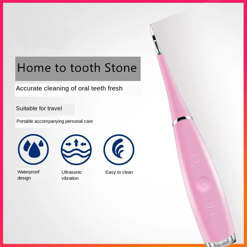 

1 Set Tooth Washing Cleaner Pink And Green Tartar Remover Dental Care Tool Electric Teething Device