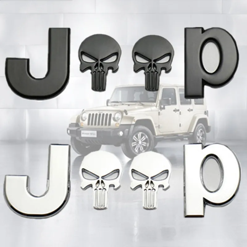

3D Metal for Premium Car Side Fender Rear Trunk Emblem Badge Sticker Decals for Chrysler Grand Cherokee Wrangler car accessories