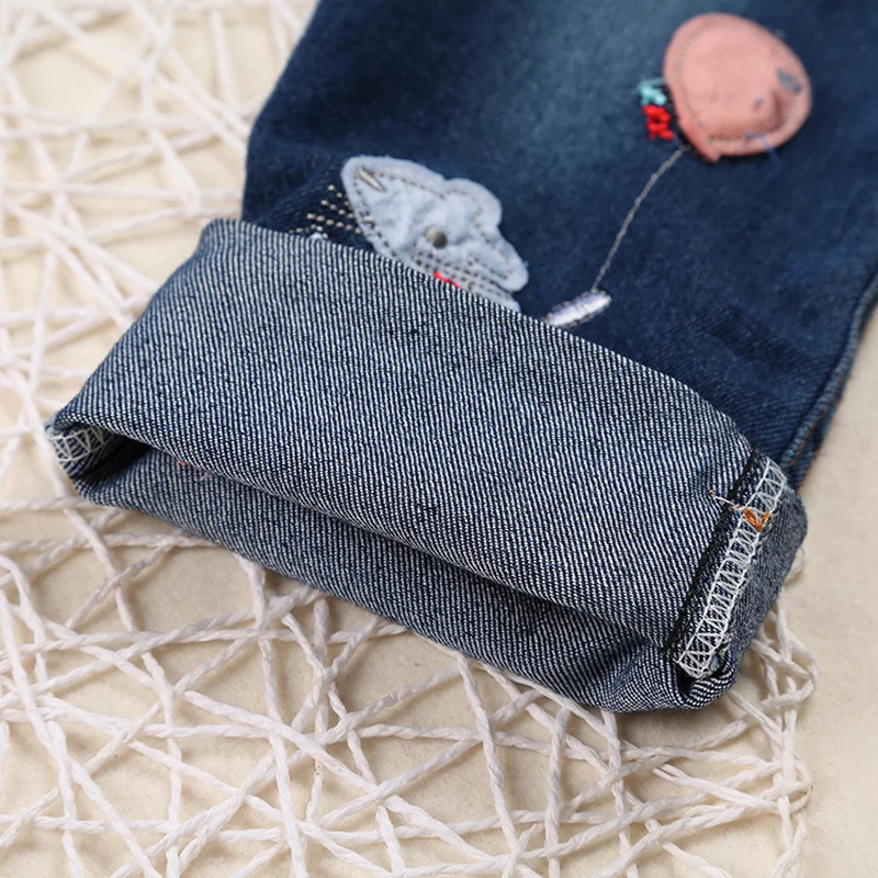 2 шт. детский хлопковый комплект из топа с длинным рукавом и джинсов|Комплекты