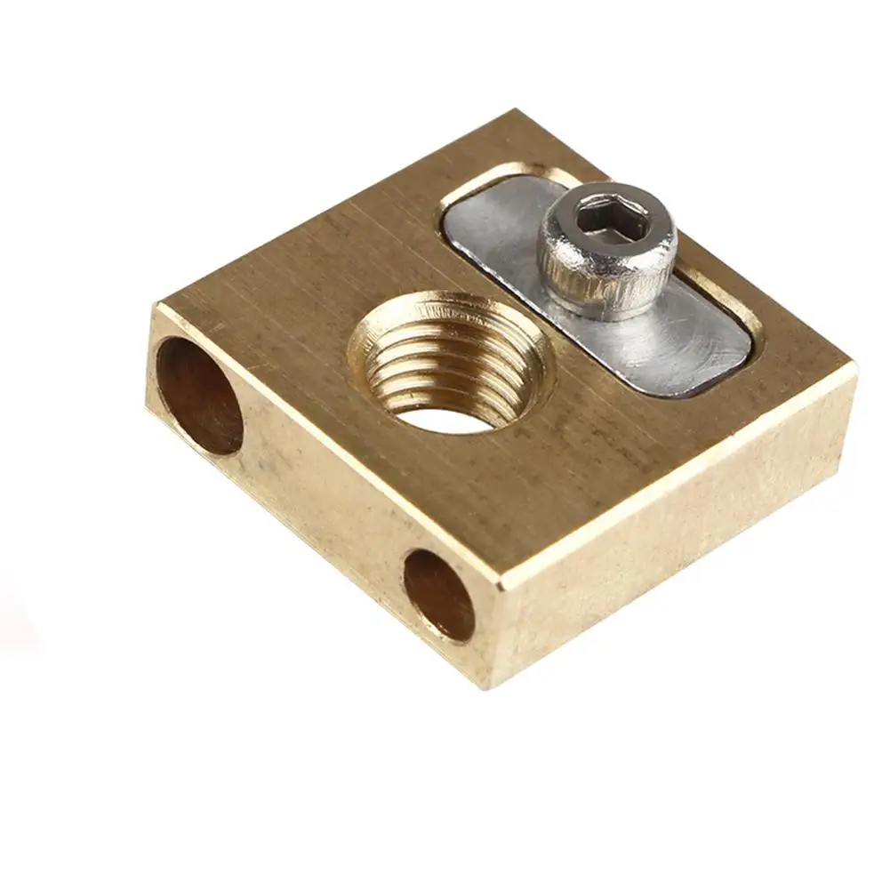 UM3 Brass Nozzle Copper Head Heater Block Copper Block 4MM Heated Block R20