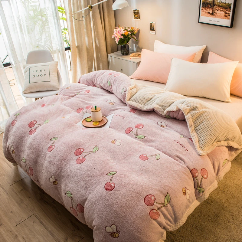 Зимний фланелевый флисовый пододеяльник, многофункциональное Двухслойное толстое одеяло, теплое одеяло, покрывало для кровати, домашний текстиль