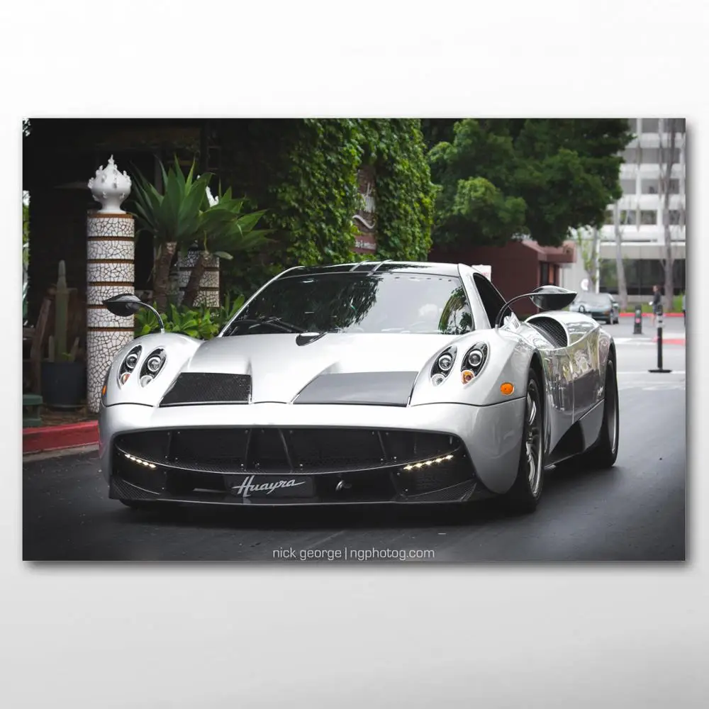 Холст декоративные картины уличного автомобиля Pagani Huayra супер автомобиль