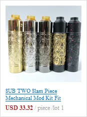 SUB TWO DS механический мод 24 мм диаметр 510 вапорайзер с резьбой Vape ручка подходит 18650 батарея VS Sob V2 Mod Kennedy Vindicator Mod Kit