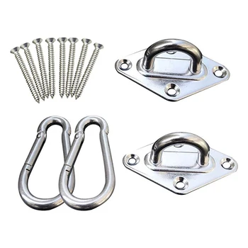 

12pcs/set Hammock Hanging Set Hook and Hook Ring for Hammock Bracket Swing Tool Kits