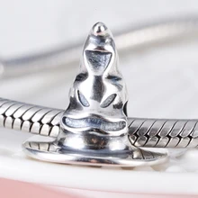 Stellgirl Горячая 925 стерлингового серебра "шляпа" окислительная Подвеска бусины подходят браслет Pandora для женщин для украшения подарка